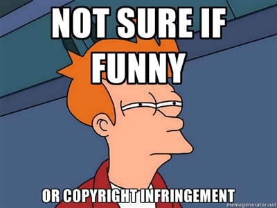 Copyright infringement joke